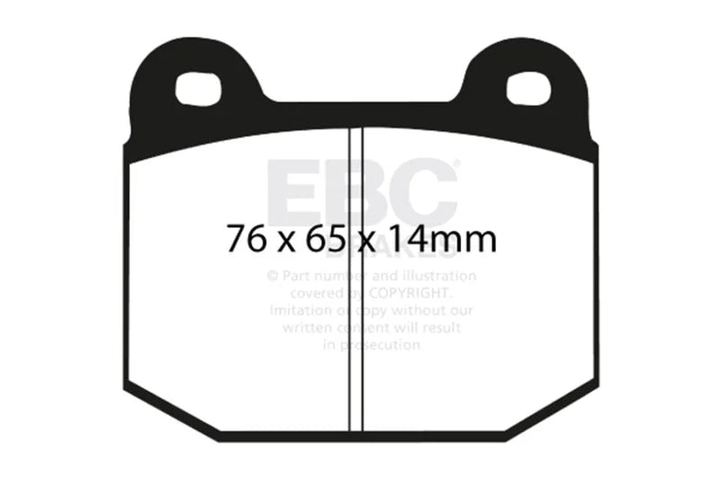 EBC - Rear Yellowstuff Pad PN DP41537R