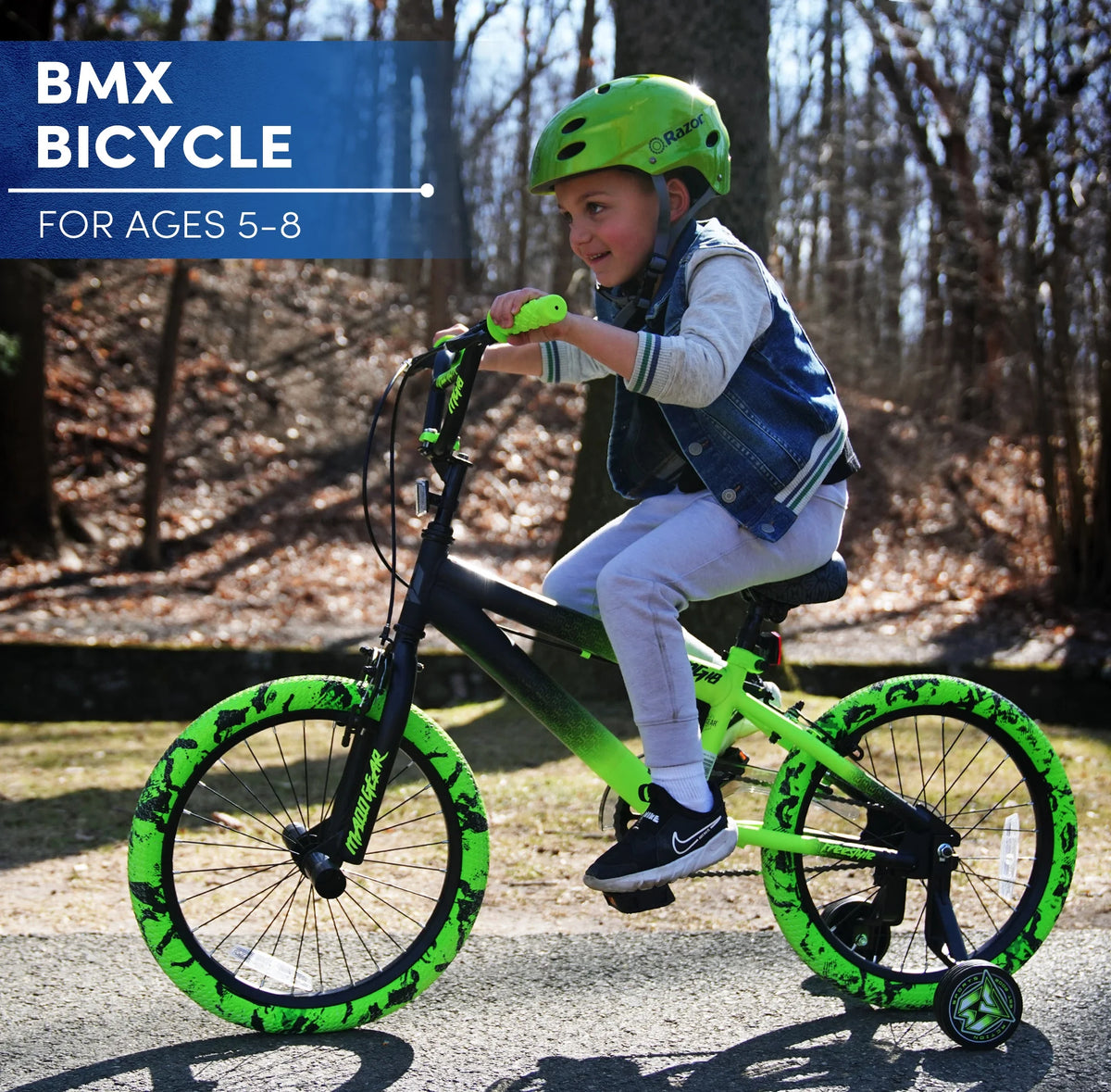 Bicycles 18" Madd Gear MG18 BMX Boy'S Bike, Black and Green - Product image 5
