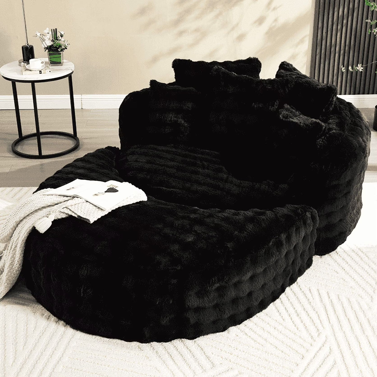 Wiilayok 58'' Oversized Chaise Lounge Chair Indoor, Thickened Backrest Sleeper Sofa Couch with Soft Pillows - Product image 3