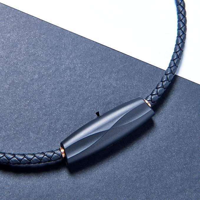 Airvida M1 Portable Ionic Air Purifier (Black) | Titanium necklace (50cm) | USB Rechargeable | For everyday life and when traveling