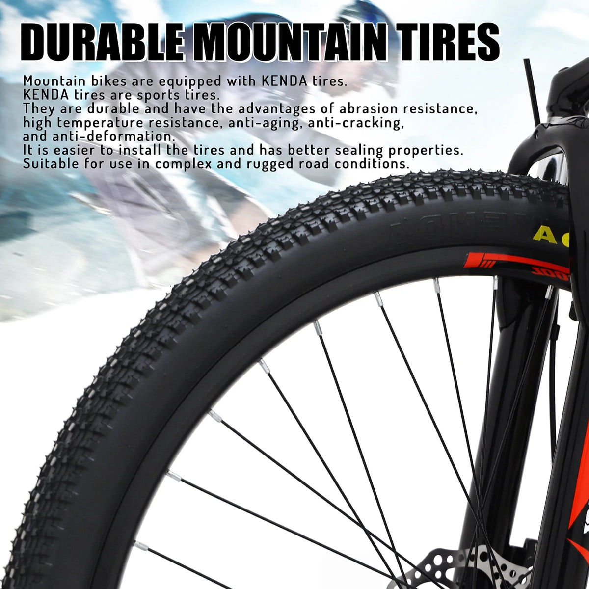 SOCOOL Adult Mountain Bike, Stainless Steel Frame, 26 in Wheels, Hardtail Bicycle for Mens Womens - Product image 5