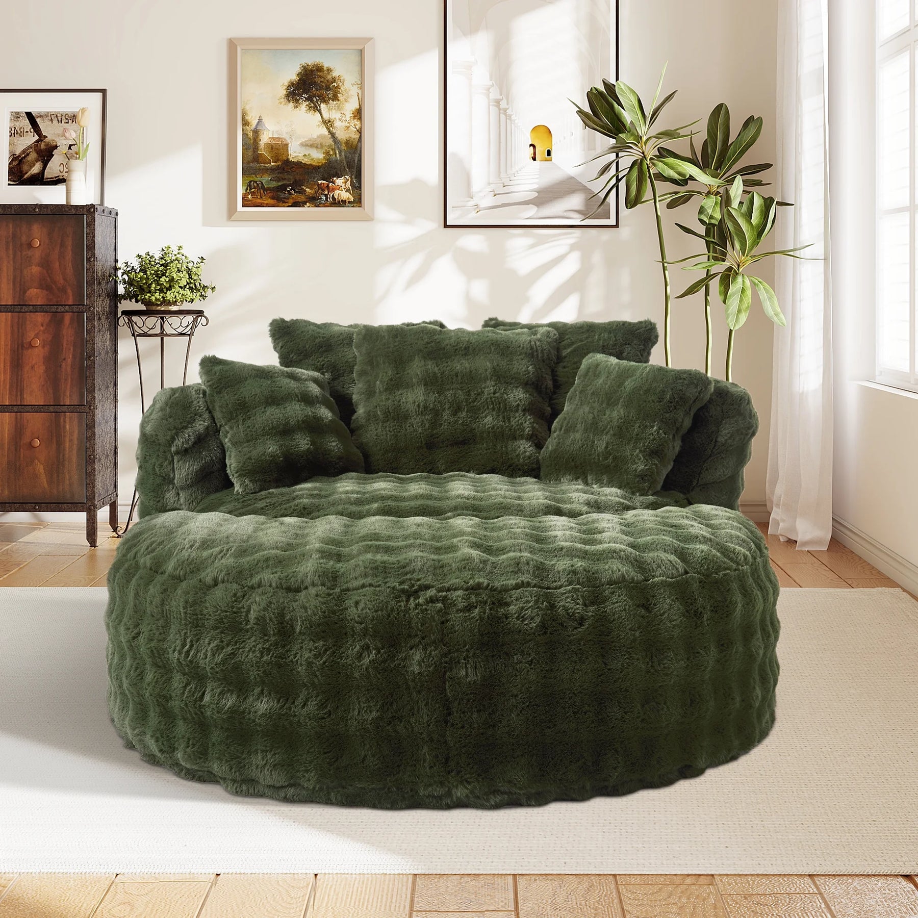 Wiilayok 58'' Oversized Chaise Lounge Chair Indoor, Thickened Backrest Sleeper Sofa Couch with Soft - Product image 19