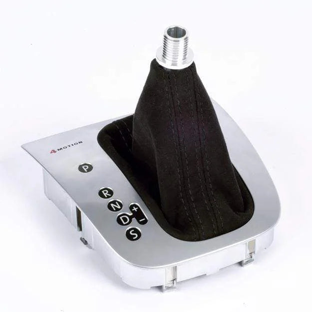 BFI MK5 / MK6 DSG / Automatic Shift Boot - Gray Alcantara - Silver Stitch