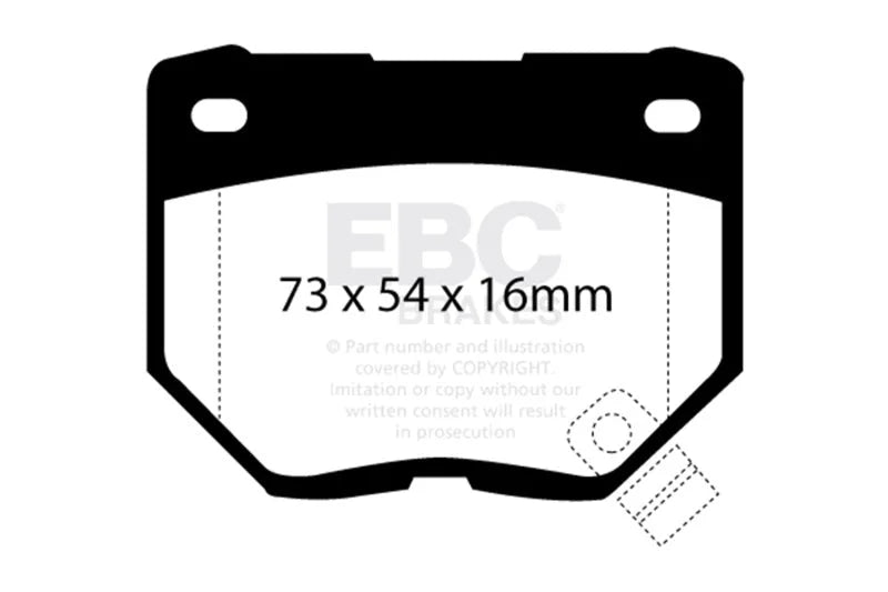 EBC - Rear Bluestuff Pad PN DP5826NDX