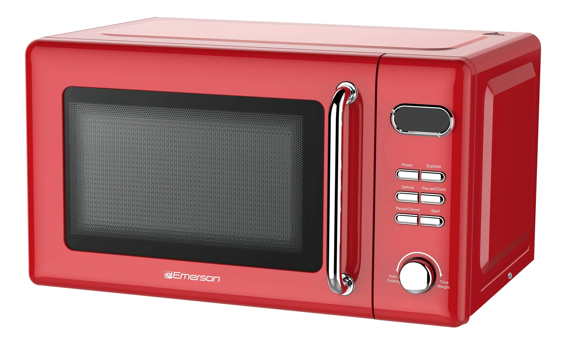 Emerson 0.7 cu ft, 700W Red Retro Countertop Microwave Oven, MWR7020RD - Product image 2