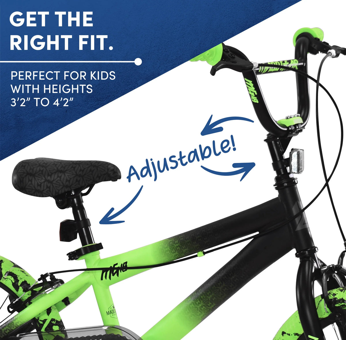 Bicycles 18" Madd Gear MG18 BMX Boy'S Bike, Black and Green - Product image 3
