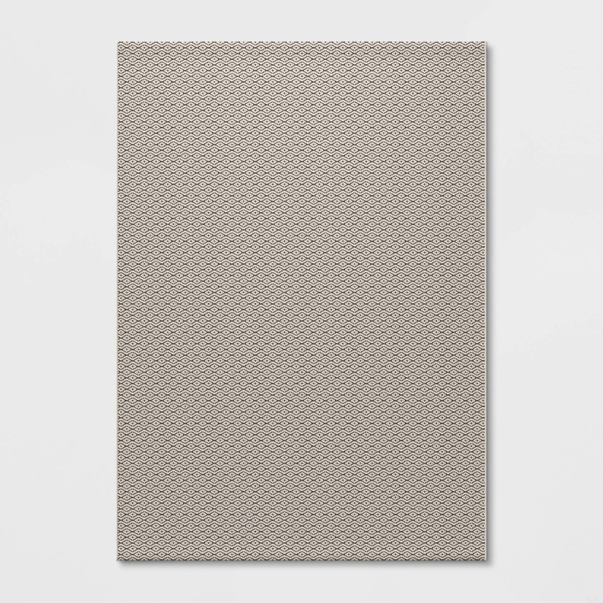 6' x 9' Diamond Outdoor Rug Gray - Threshold - Product image 1