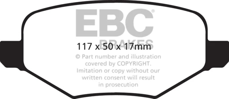 EBC - Rear Yellowstuff Pad PN DP41826R
