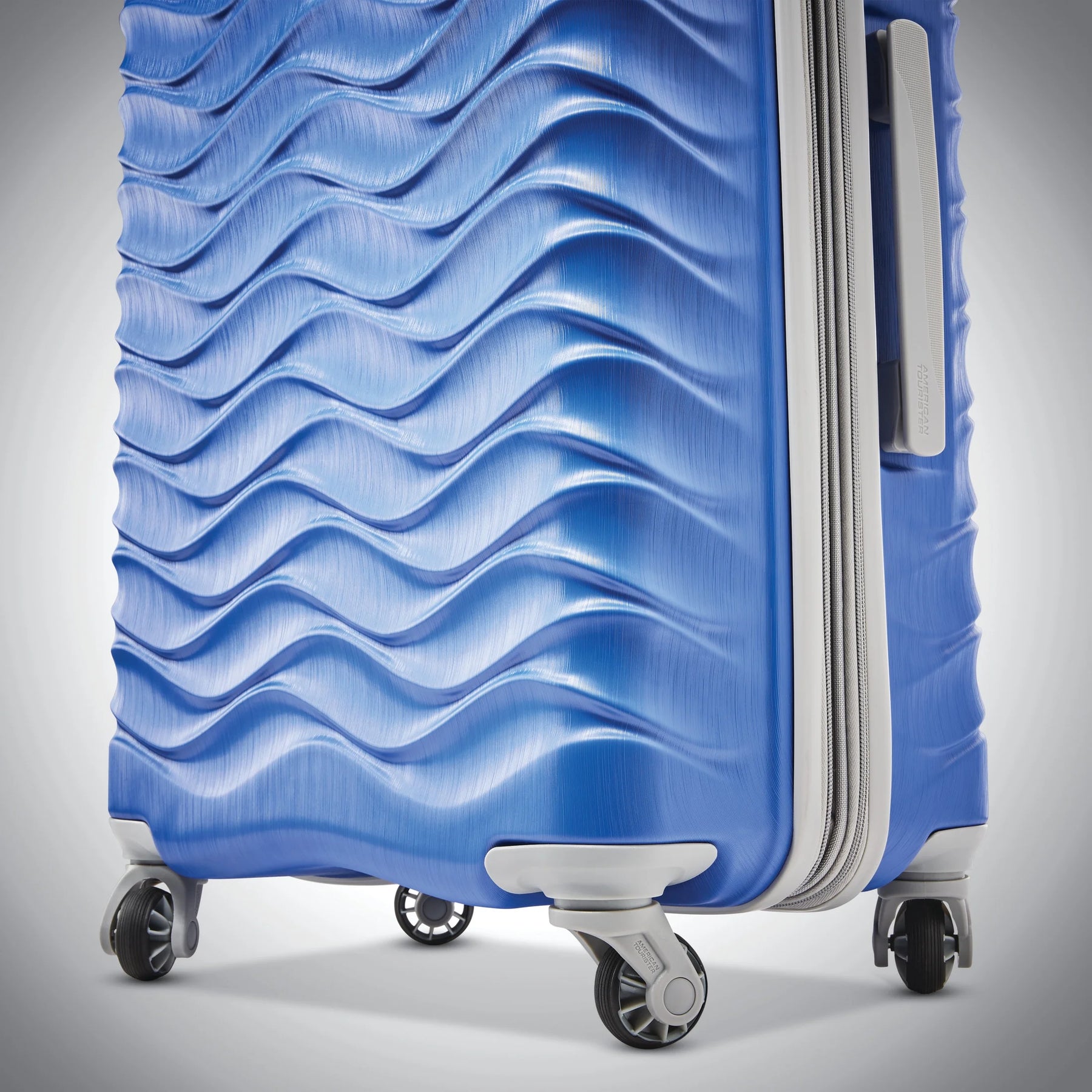 American Tourister Pirouette NXT Hardside Large Checked Luggage with Spinner Wheels - Ultramarine - Product image 4