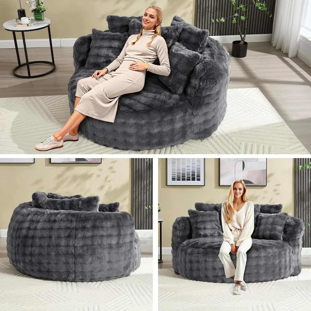 Wiilayok 58'' Oversized Chaise Lounge Chair Indoor, Thickened Backrest Sleeper Sofa Couch with Soft - Product image 10
