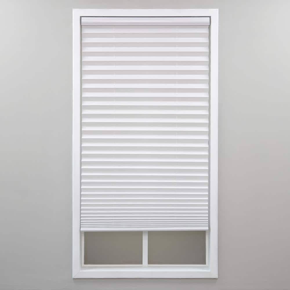 Perfect Lift Window Treatment Cut-to-Width White Cordless Light Filtering Pleated Shade - 28 in. W x 48 in - Product image 1