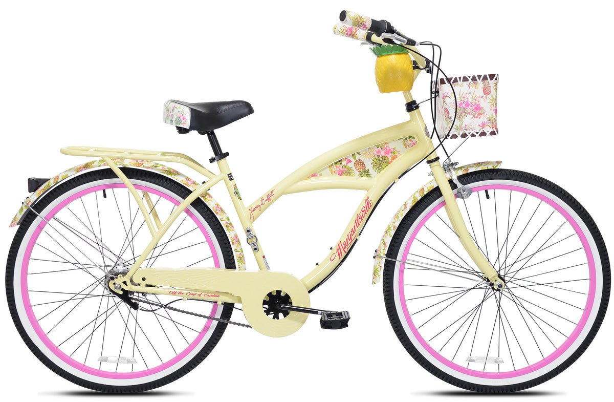 26" Margaritaville Women'S 3 - Speed Cruiser Bike, Yellow - Product image 1