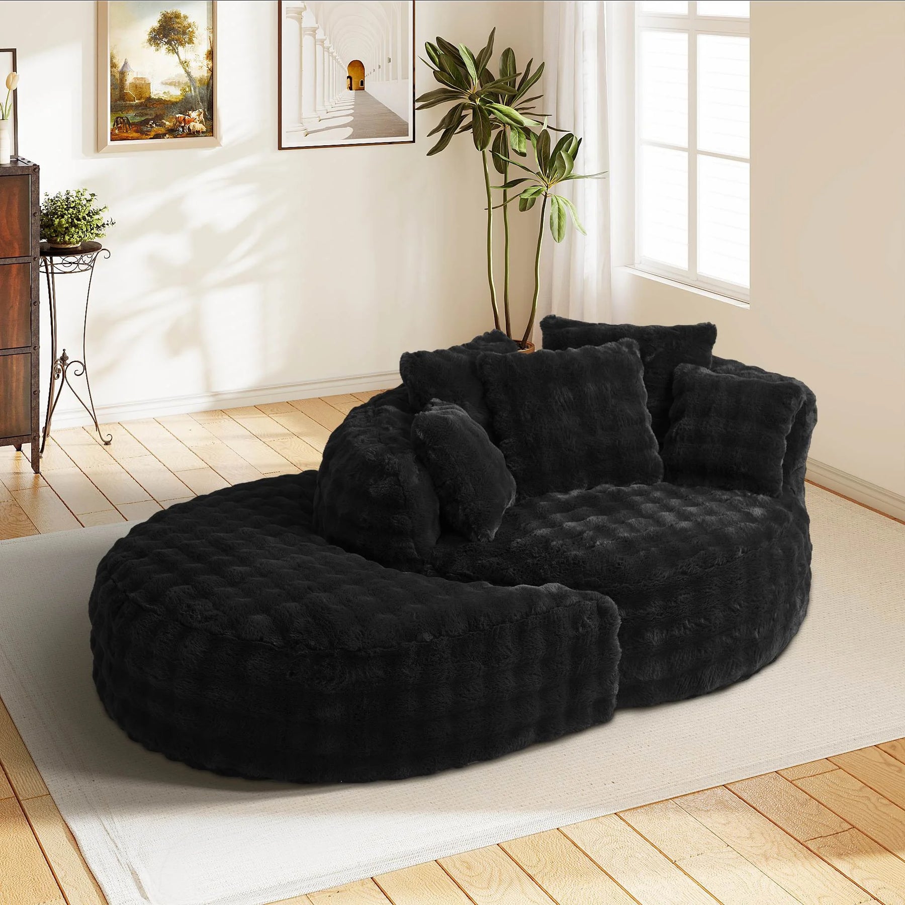 Wiilayok 58'' Oversized Chaise Lounge Chair Indoor, Thickened Backrest Sleeper Sofa Couch with Soft - Product image 15