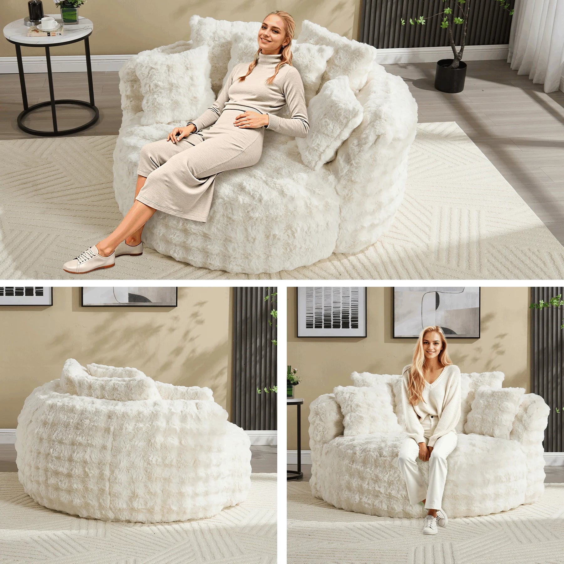 Wiilayok 58'' Oversized Chaise Lounge Chair Indoor, Thickened Backrest Sleeper Sofa Couch with Soft - Product image 24