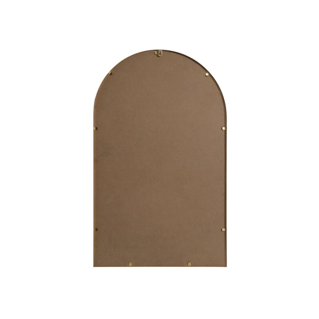 Sabine Arch Metal Wall Mirror Finish: Brass, Size: 36" x 22" - Product image 1