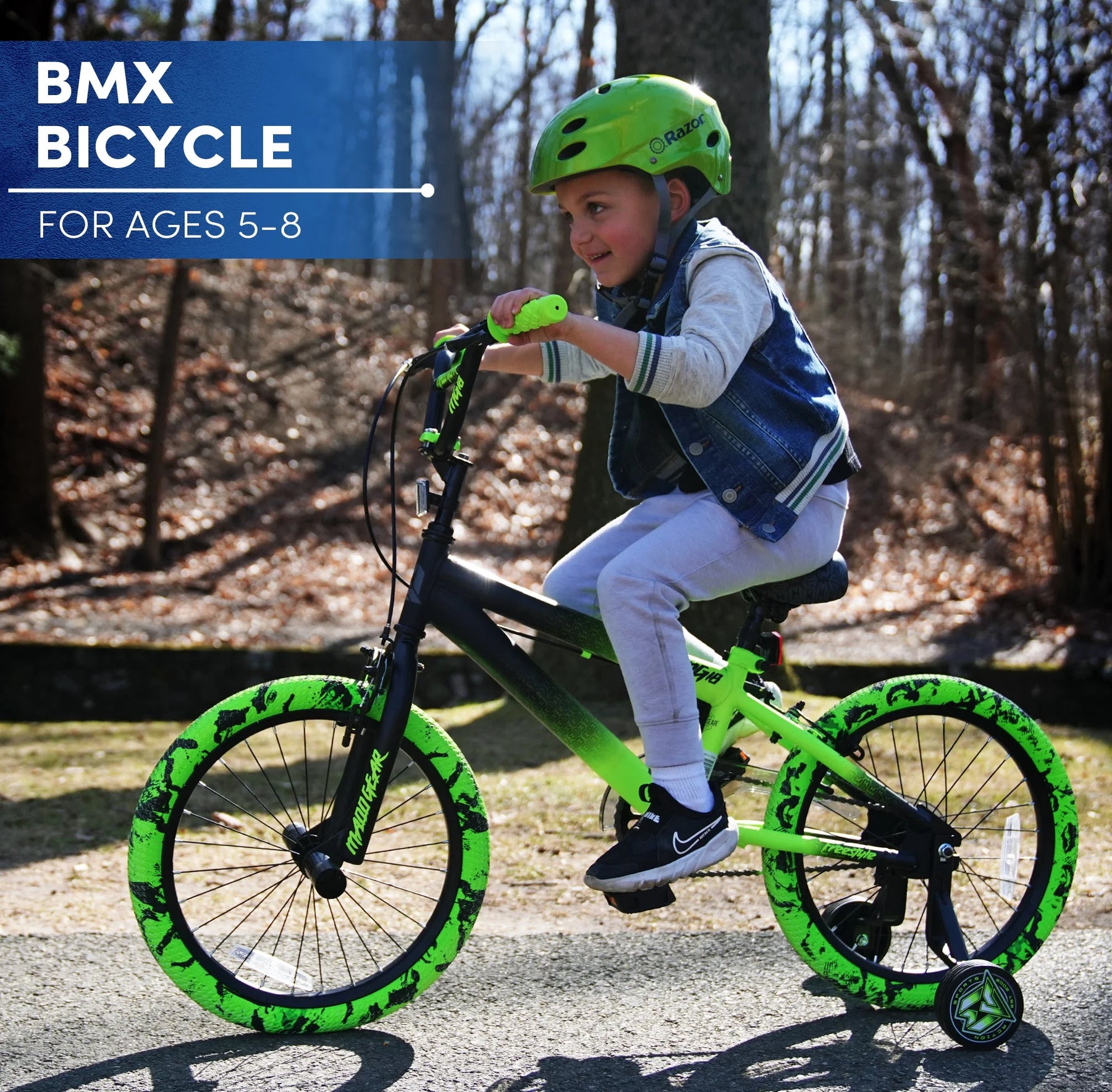 Bicycles 18" Madd Gear MG18 BMX Boy'S Bike, Black and Green - Product image 5