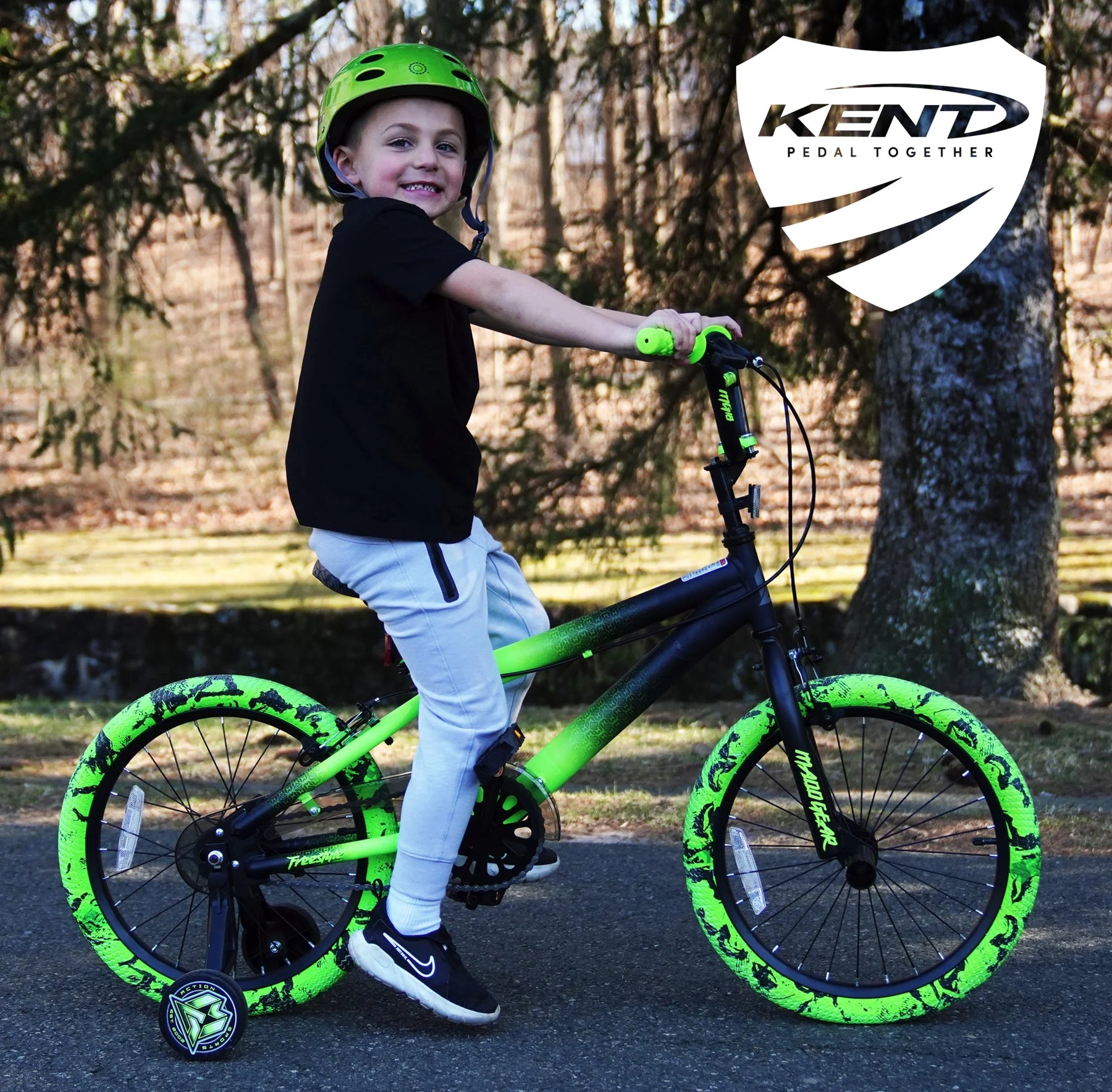 Bicycles 18" Madd Gear MG18 BMX Boy'S Bike, Black and Green - Product image 6