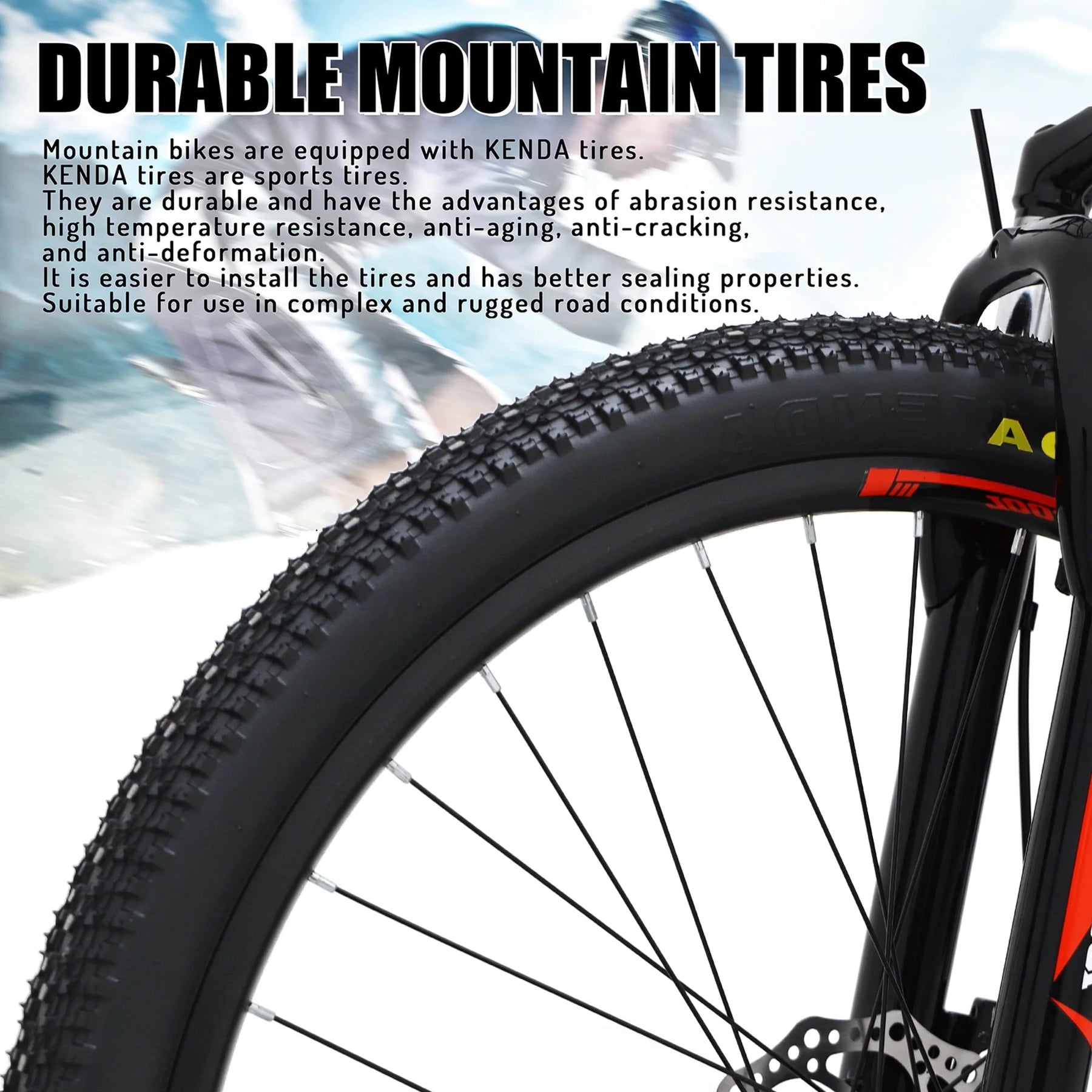 SOCOOL Adult Mountain Bike, Stainless Steel Frame, 26 in Wheels, Hardtail Bicycle for Mens Womens - Product image 5