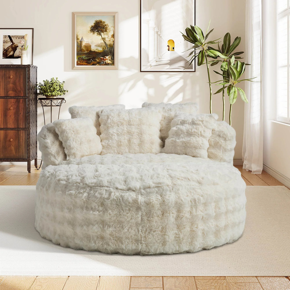 Wiilayok 58'' Oversized Chaise Lounge Chair Indoor, Thickened Backrest Sleeper Sofa Couch with Soft - Product image 26