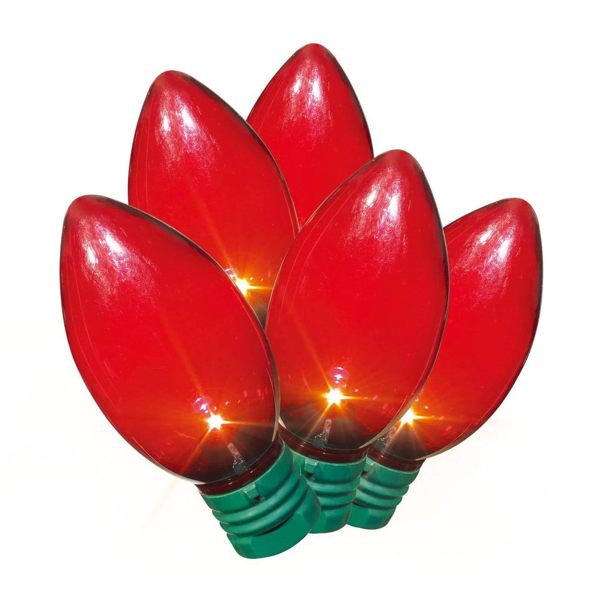 Holiday Time LED Smooth C9 Christmas Lights with Wire - Red & Green - 58.1 ft - Product image 1