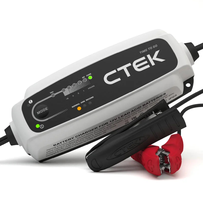 CTEK CT5 Time To Go Battery Charger - 4.3A 12V - Intelligent Charge Control