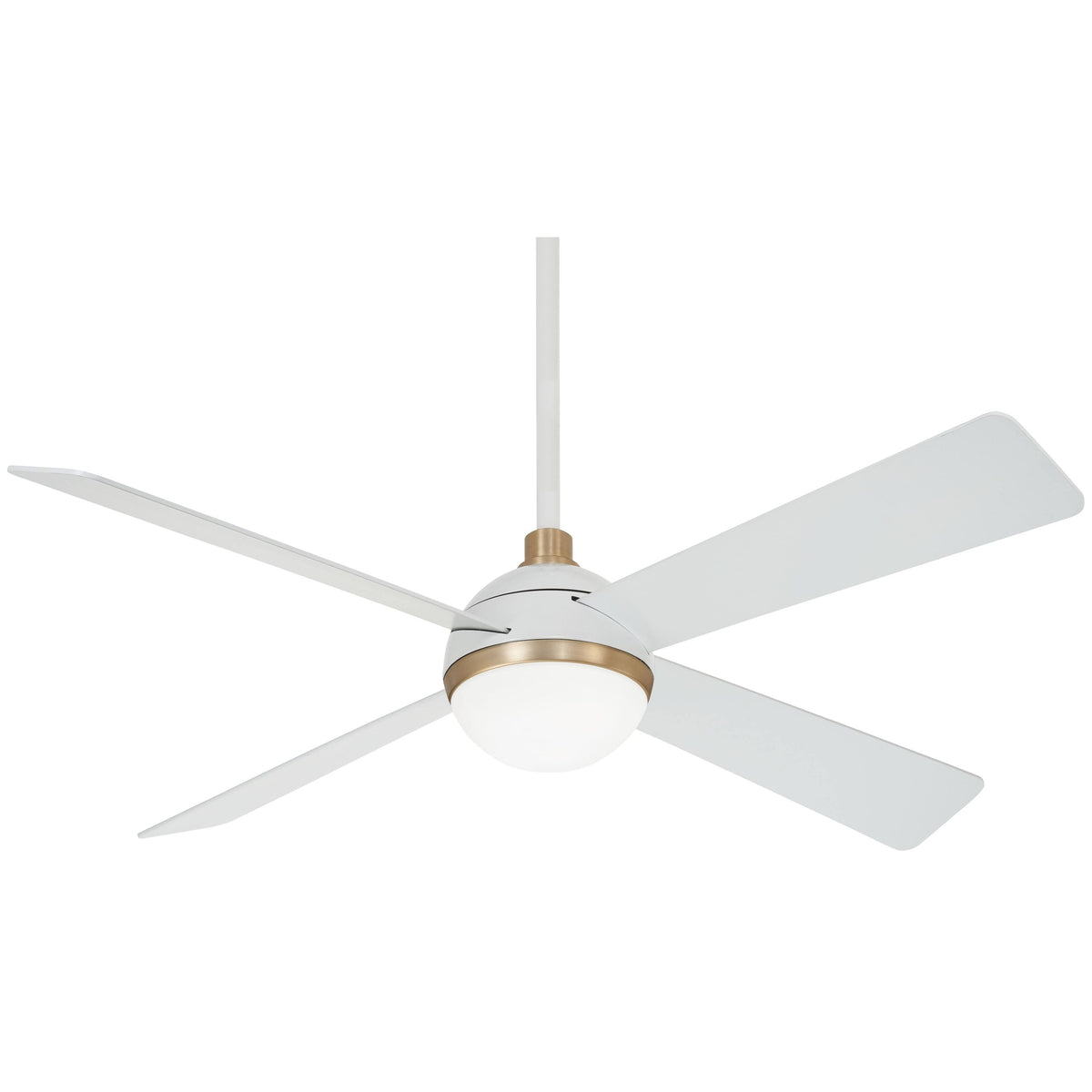 Minka-Aire F623L-WHF/SBR Orb LED 54" Ceiling Fan, Flat White - Product image 1