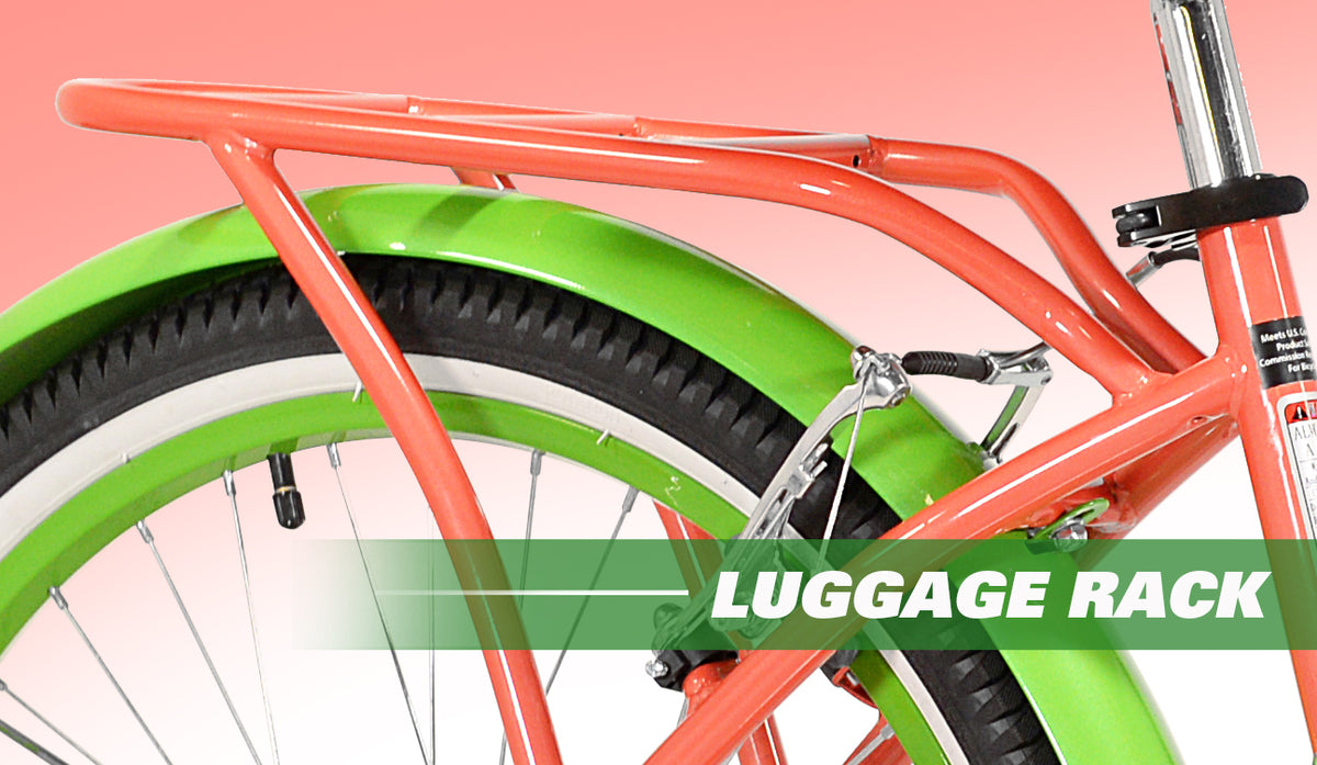 24" Island Life Multi Speed Girl'S Bike, Coral/Green - Product image 8