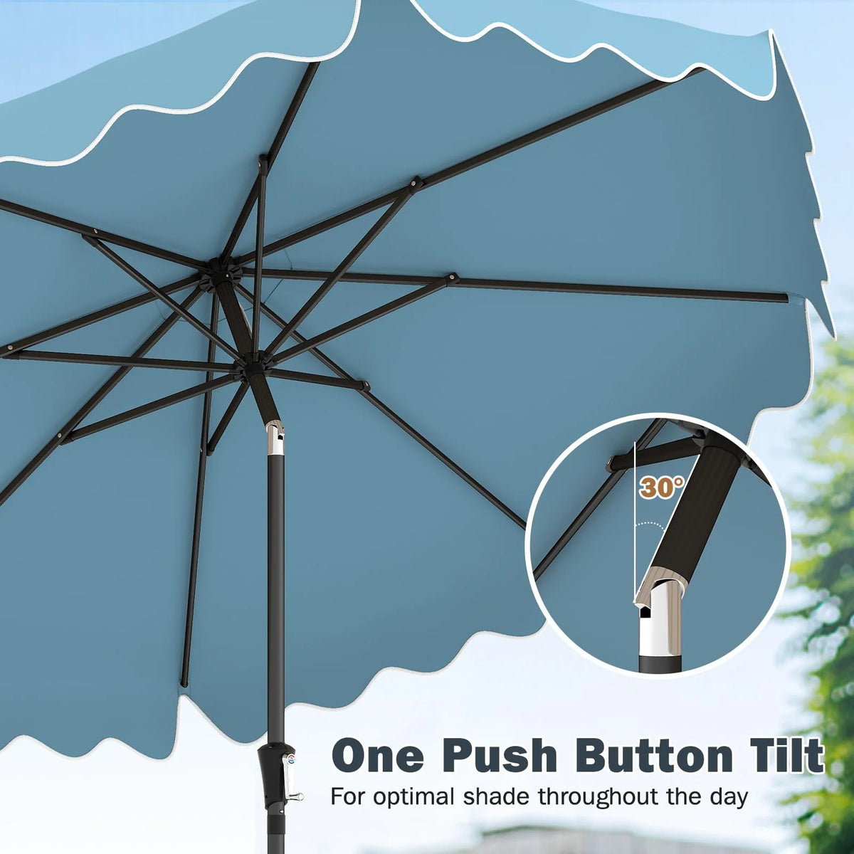 Tangkula 9 FT Patio Umbrella with Base Included - Product image 4
