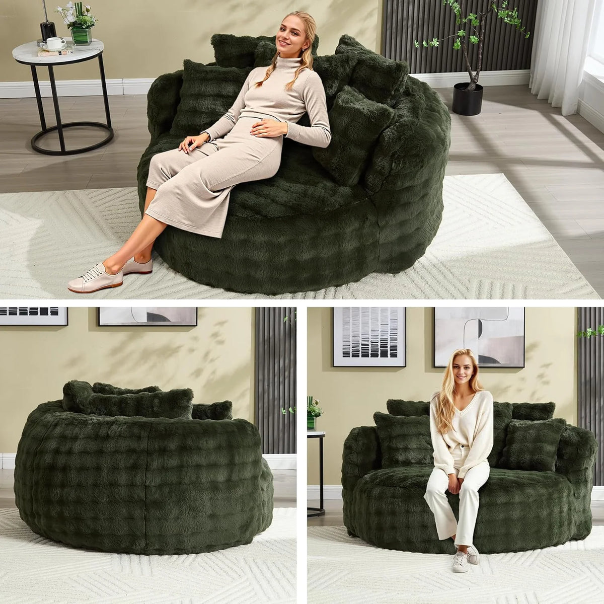 Wiilayok 58'' Oversized Chaise Lounge Chair Indoor, Thickened Backrest Sleeper Sofa Couch with Soft - Product image 22