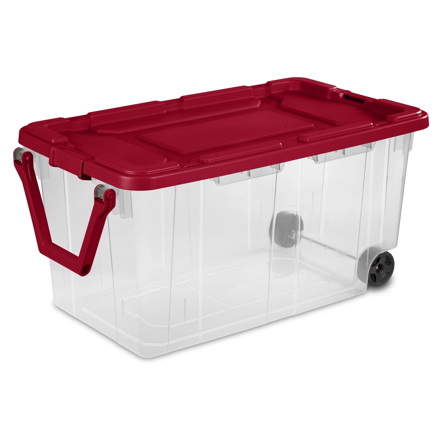Sterilite 160 Qt. Wheeled Storage Box Plastic, Infra Red - Product image 1