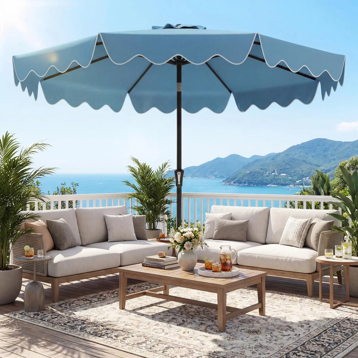 Tangkula 9 FT Patio Umbrella with Base Included - Product image 9