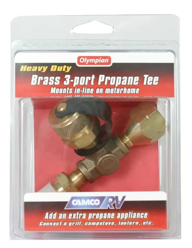 59093 Camco Propane Supply Splitter Allows Connection of Additional