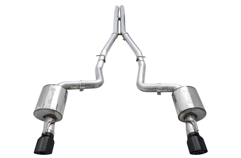 AWE Tuning 2015+ Dodge Charger 6.4L/6.2L Non-Resonated Touring Edition Exhaust - Diamond Blk Tips