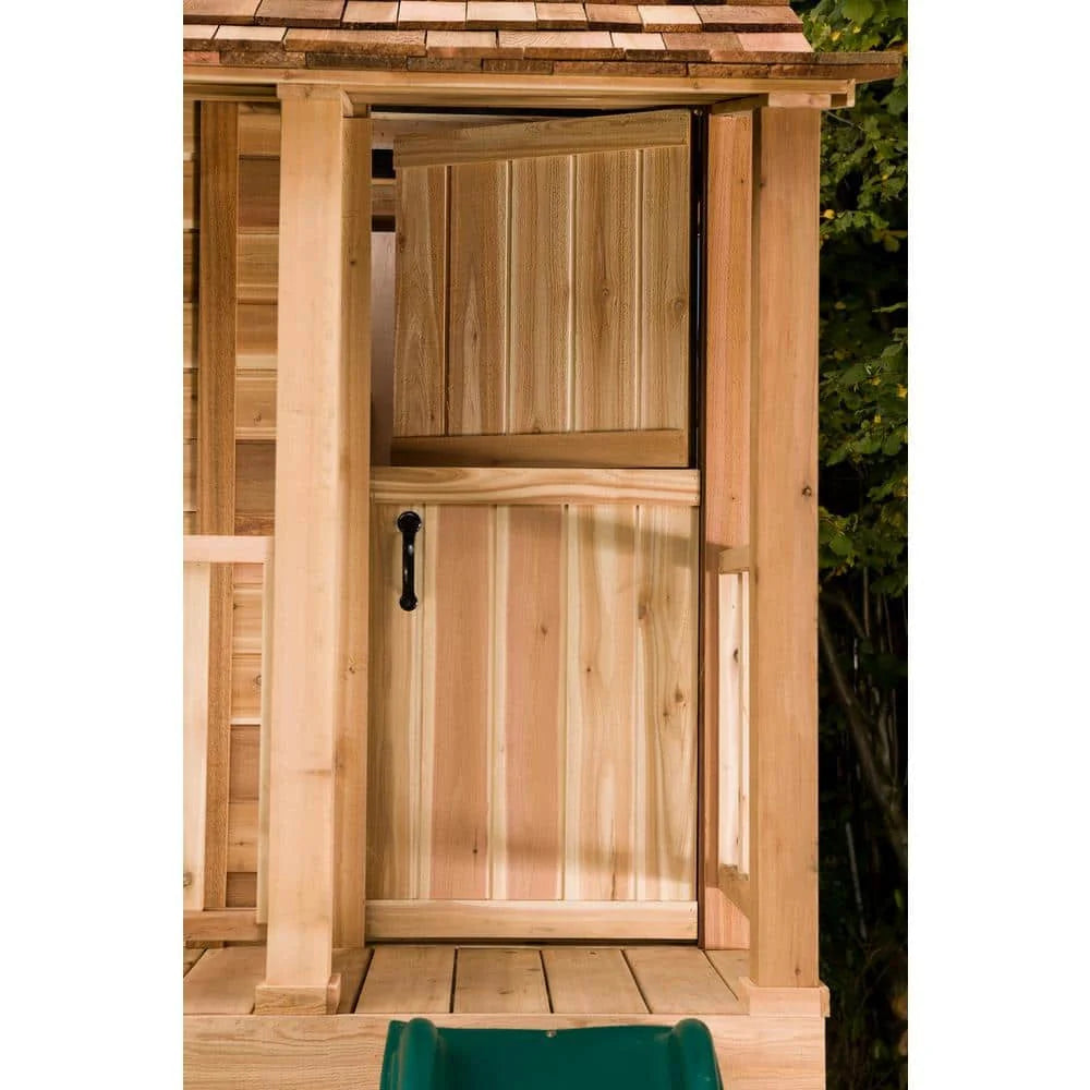 Outdoor Living Today Little Squirt 6 ft. Cedar Playhouse with Windows and Dutch Door - Product image 3