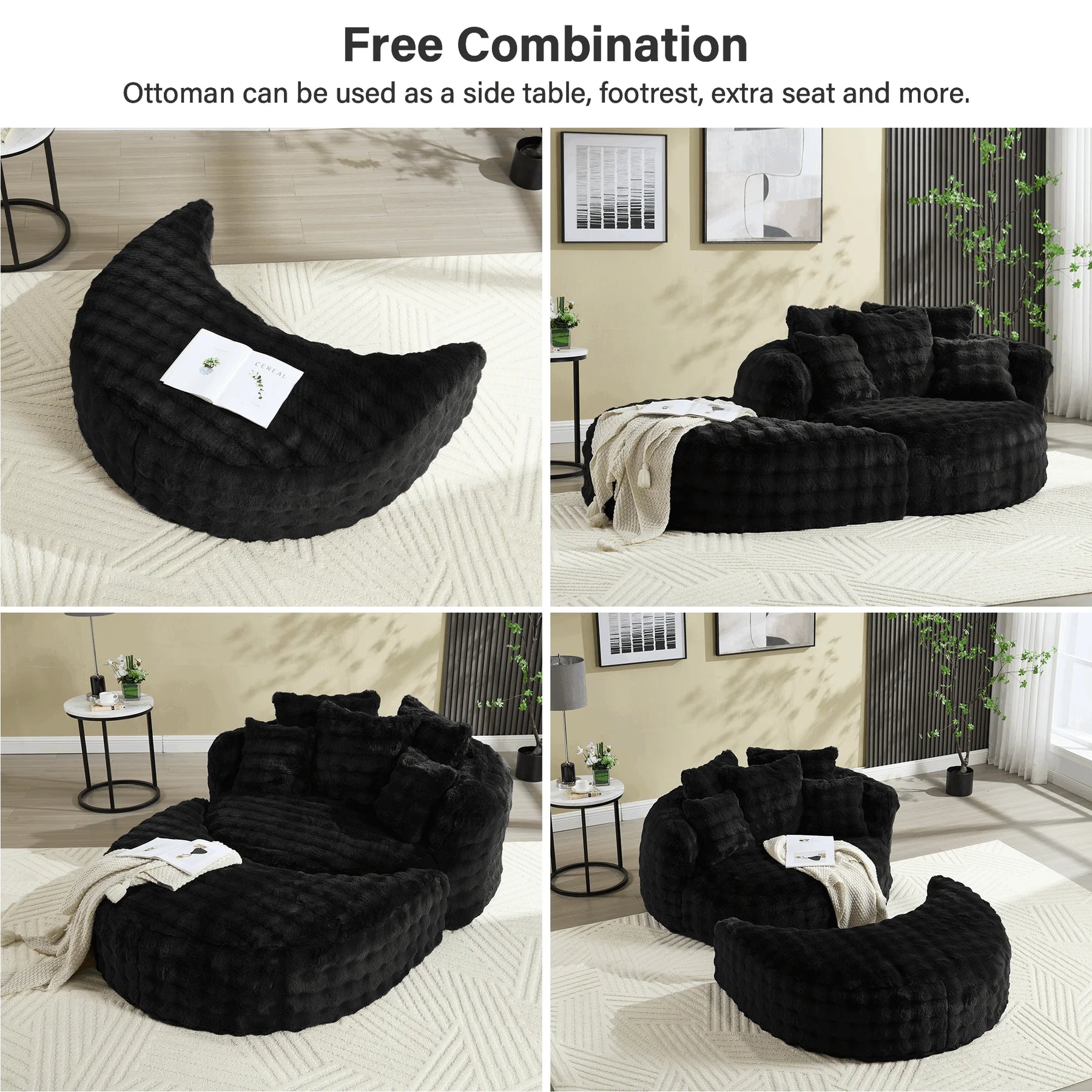 Wiilayok 58'' Oversized Chaise Lounge Chair Indoor, Thickened Backrest Sleeper Sofa Couch with Soft - Product image 13