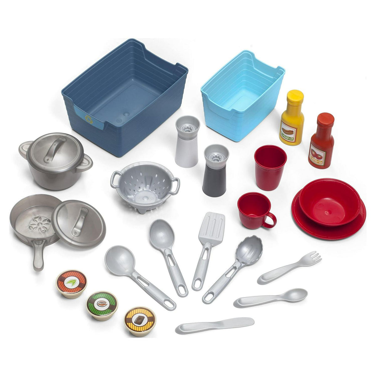 Step2 Contemporary Chef Brown and White Toddler Plastic Play Kitchen - Product image 2