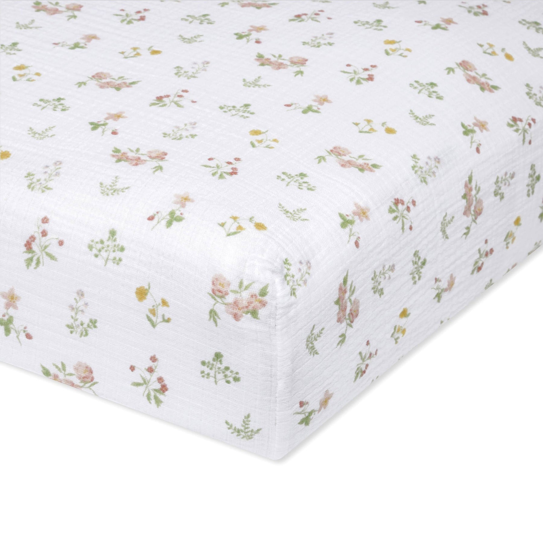 Aden + Anais Essentials Cotton Muslin Crib Sheet in Country Floral - Product image 1