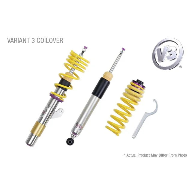 KW Suspensions 35261023 KW V3 Coilover Kit Bundle - Chevrolet Corvette (C6) Z06+ZR1; with electronic shock control