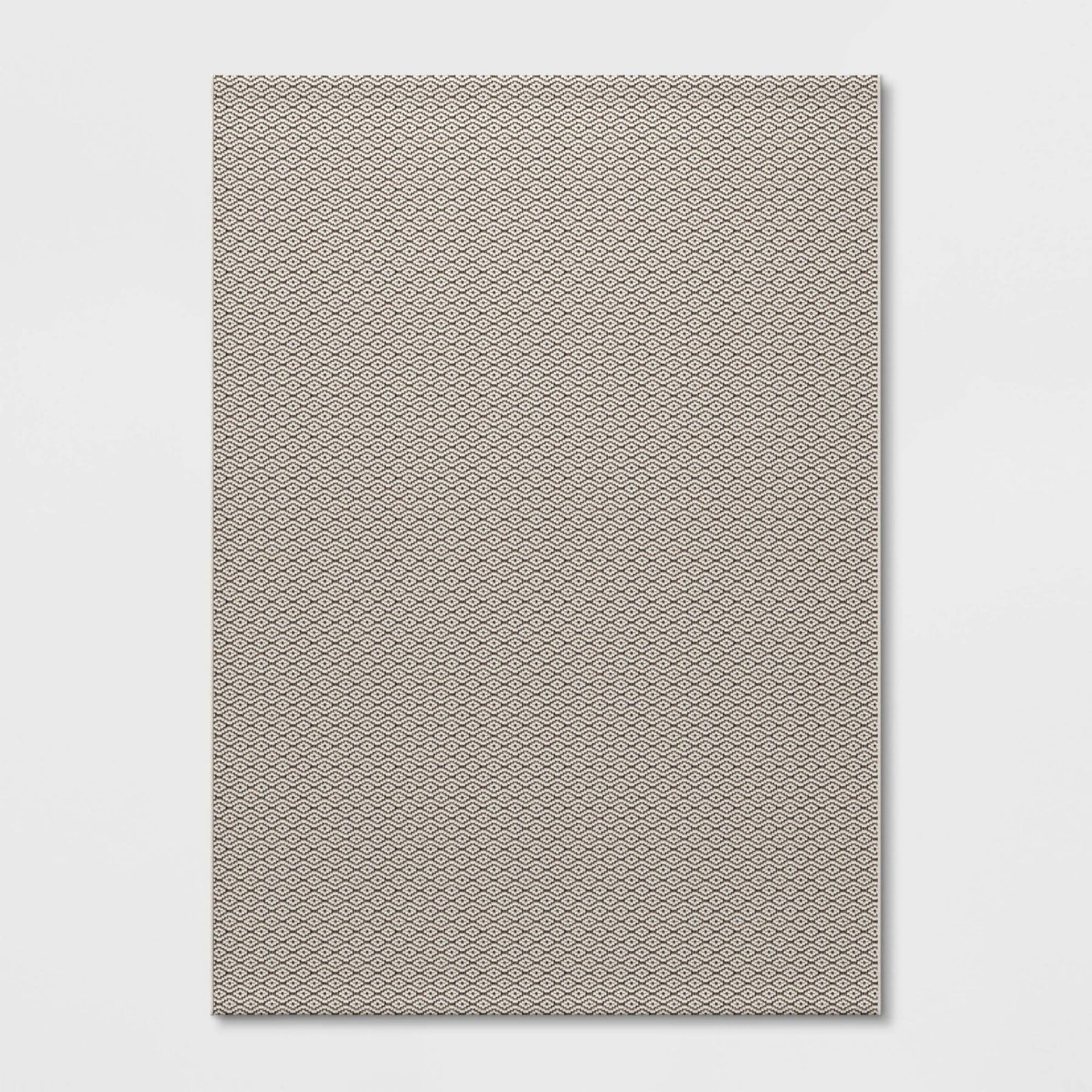 6' x 9' Diamond Outdoor Rug Gray - Threshold - Product image 1