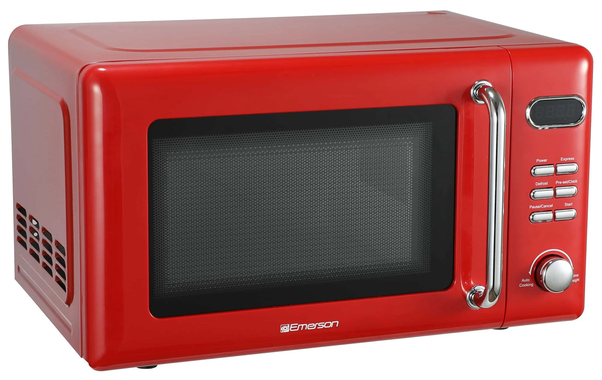 Emerson 0.7 cu ft, 700W Red Retro Countertop Microwave Oven, MWR7020RD - Product image 3