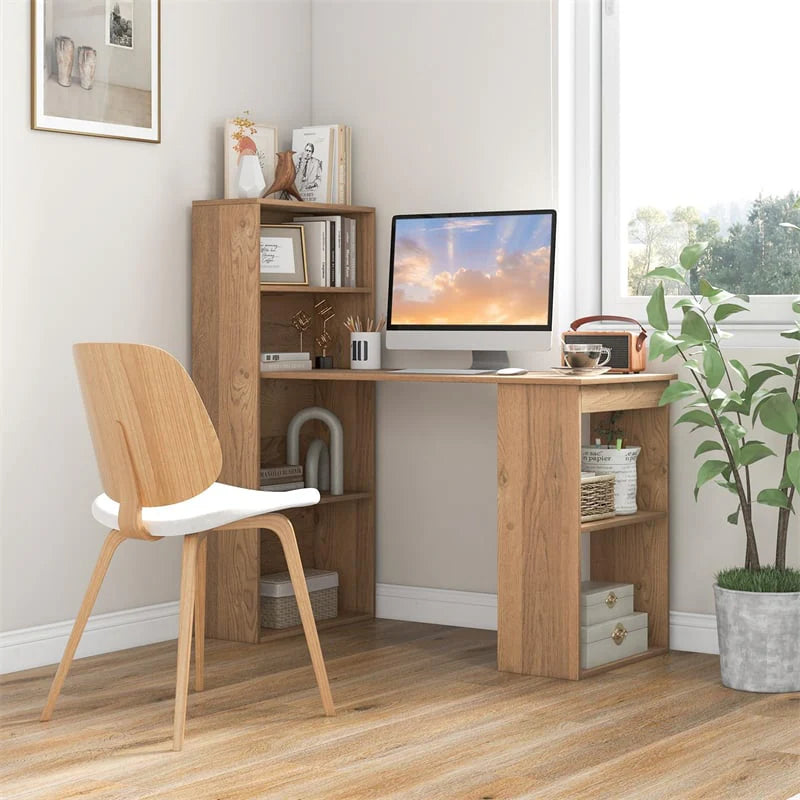 48" Computer Desk with 6-Tier Storage Shelves, 3-in-1 Reversible Writing Desk w/ Bookshelf & CPU Stand - Product image 22