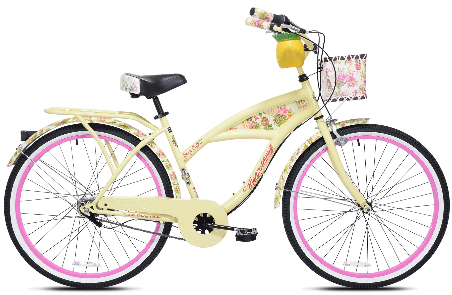 26" Margaritaville Women'S 3 - Speed Cruiser Bike, Yellow - Product image 1