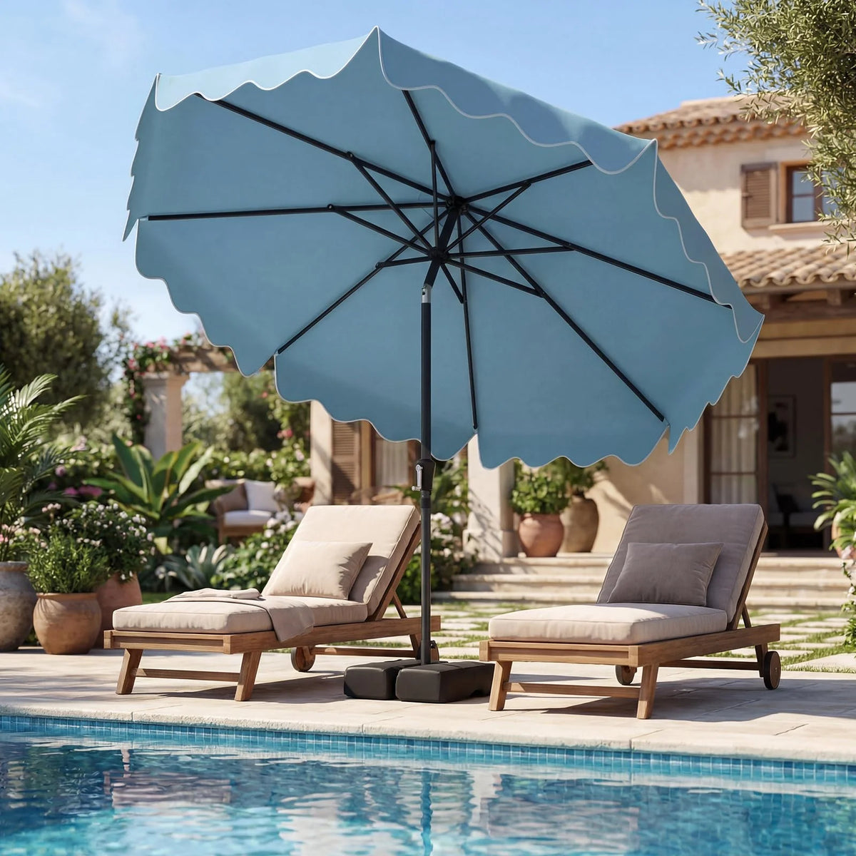 Tangkula 9 FT Patio Umbrella with Base Included - Product image 2