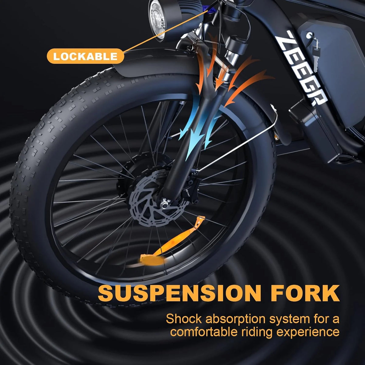 2000W Electric Bike for Adults 48V 22.4AH Ebikes 35MPH Mountain Ebike 26" Fat Tire - Product image 6