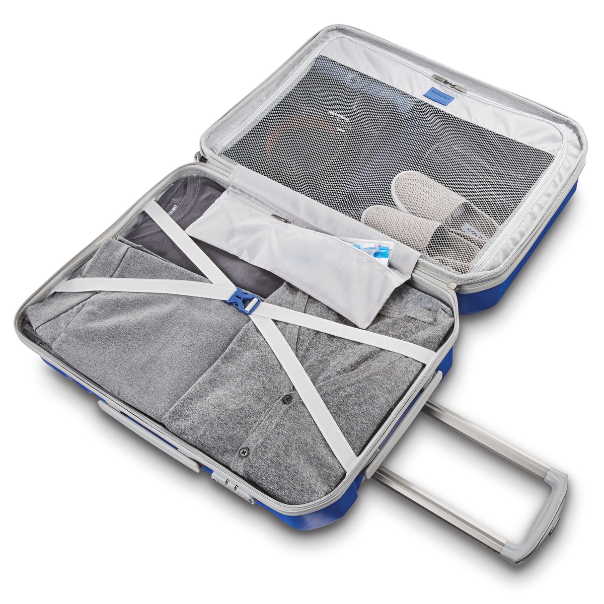 American Tourister Pirouette NXT Hardside Large Checked Luggage with Spinner Wheels - Ultramarine - Product image 10