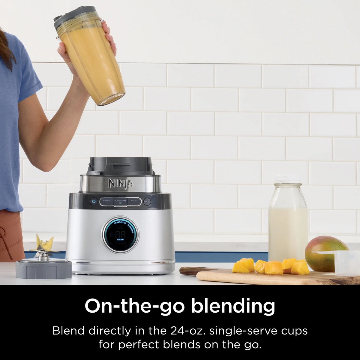Ninja Detect Kitchen System Power Blender + Processor with Blend Sense Technology, Silver, TB400 - Product image 9