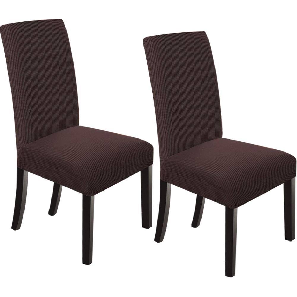 Northern Brothers Dining Chair for Dining Room 2 Pack Chocolate Parsons Chair Slipcover Spandex Fabric Fit - Product image 1