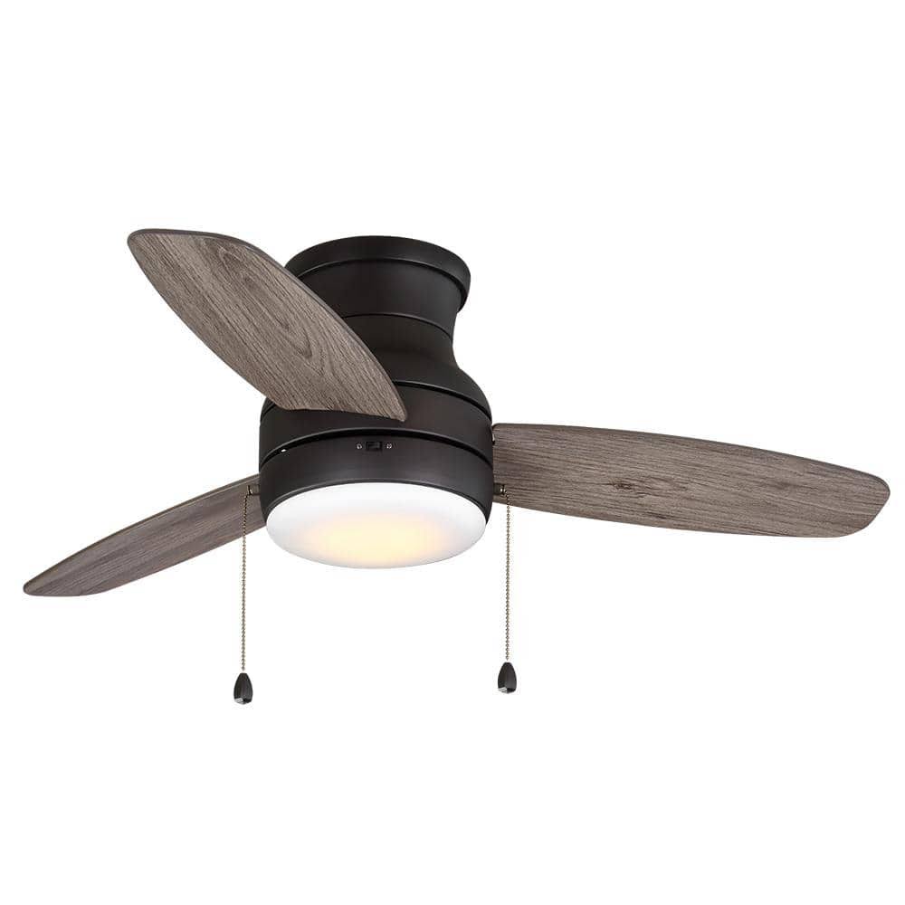 Home Decorators Collection 59344 Ashby Park 44 in. White Color Changing Integrated LED Bronze Ceiling Fan - Product image 1