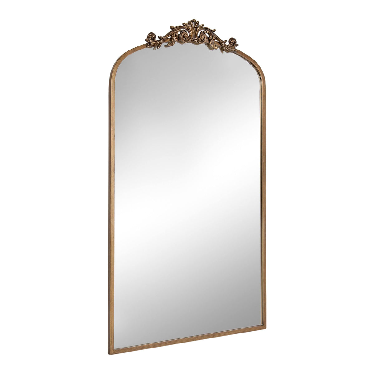 Kate and Laurel Arendahl Traditional Baroque Arch Wall Mirror - 24x42 - Gold - Product image 1