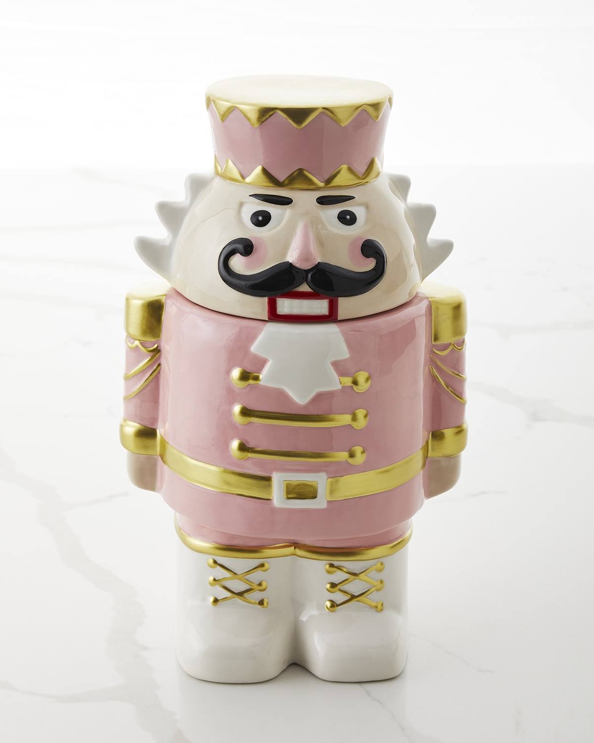 Neiman Marcus Nutcracker Cookie Jar, Pink, Cookware & Bakeware Cookie Jars - Product image 1